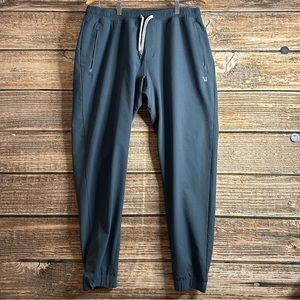 Vuori Jogger Pants Mens Extra Large Gray Tapered Zip Pockets Activewear